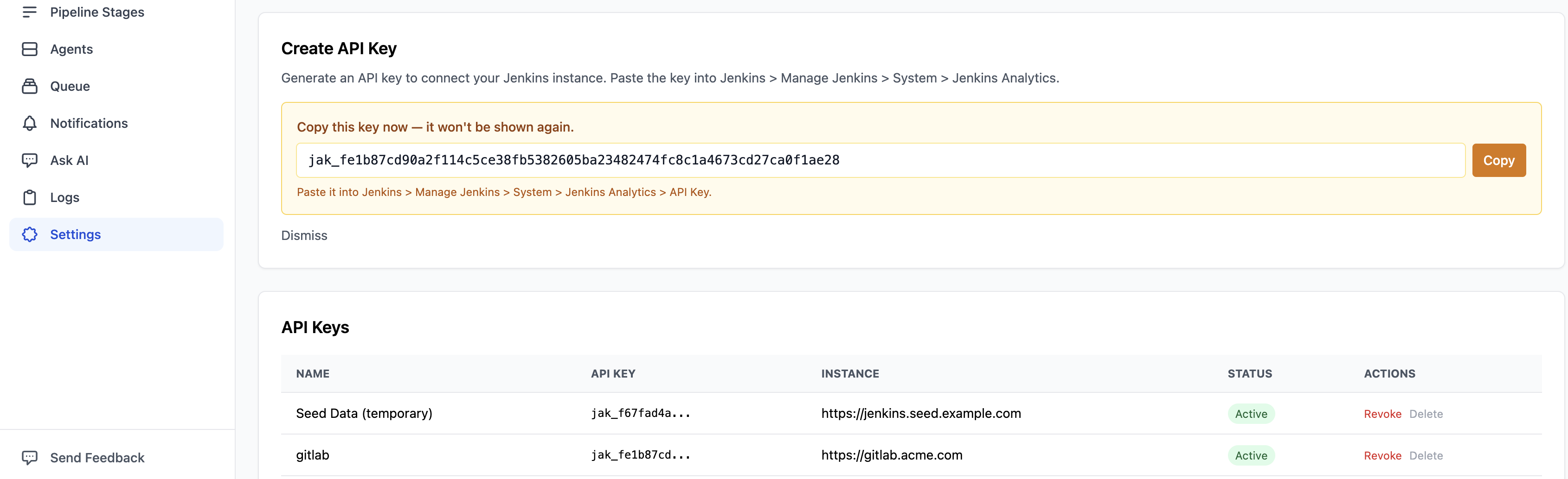 BuildButler Create API Key